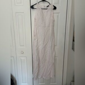 Armani Jeans Light Linen Pink Maxi Dress